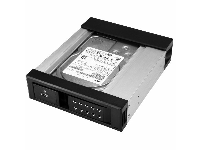 Корпус за твръд диск Startech HSB1SATSASBA Черен