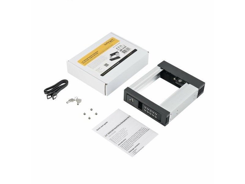 Корпус за твръд диск Startech HSB1SATSASBA Черен