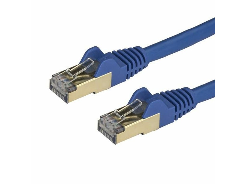 UTP категория 6 твърд мрежови кабел Startech 6ASPAT50CMBL Син 50 cm