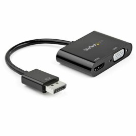 Адаптер за мини дисплей порт към HDMI/VGA Startech DP2VGAHD20           4K Ultra HD Черен