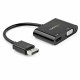 Адаптер за мини дисплей порт към HDMI/VGA Startech DP2VGAHD20           4K Ultra HD Черен