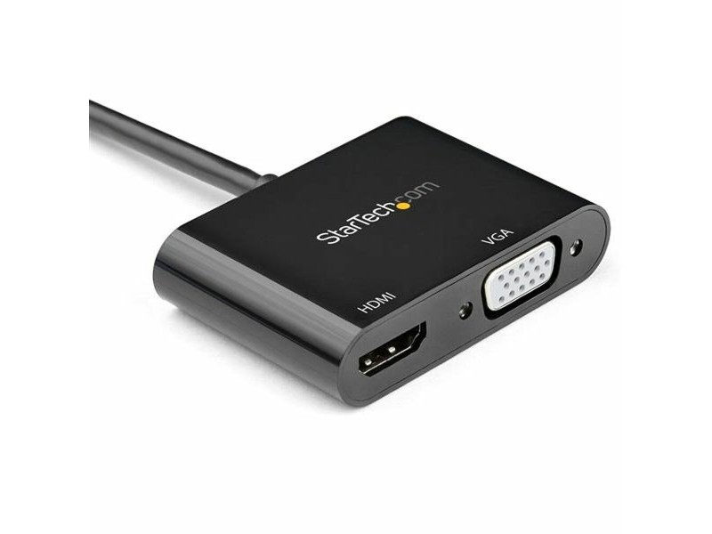 Адаптер за мини дисплей порт към HDMI/VGA Startech DP2VGAHD20           4K Ultra HD Черен