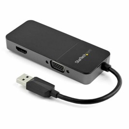 Адаптер за USB към VGA/HDMI Startech USB32HDVGA Черен 4K Ultra HD