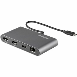 Докинг станция Startech TB3DKM2DPL 4K Ultra HD Сив