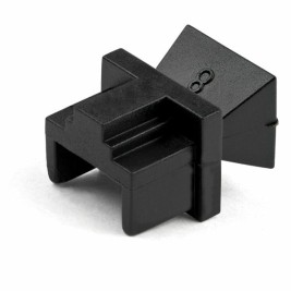 Против прах Startech RJ45COVER Черен 100 броя RJ45