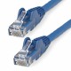 UTP категория 6 твърд мрежови кабел Startech N6LPATCH1MBL 1 m Син 1 m