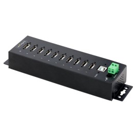USB извод Startech USB210AIND-USB-A-HUB Черен