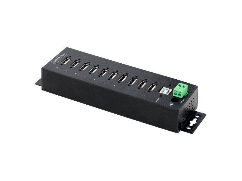 USB извод Startech USB210AIND-USB-A-HUB Черен