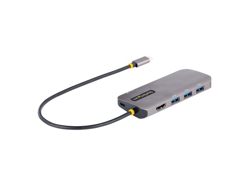 USB извод Startech 127B-USBC-MULTIPORT Сив