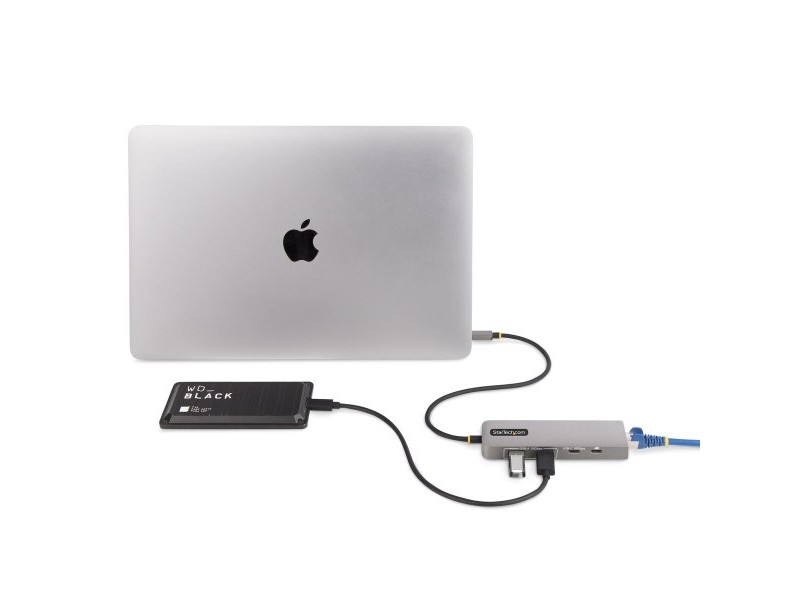 USB-C извод Startech 10G2A1C25EPD-USB-HUB Сив