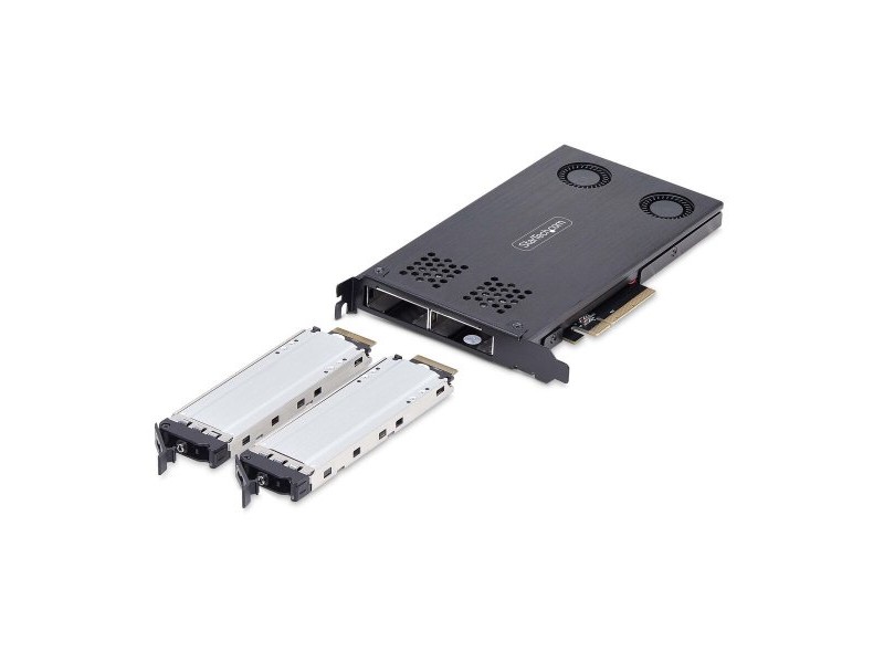 Aдаптер за твърд диск Startech 2M2-REMOVABLE-PCIE Черен