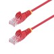 FTP категория 6 твърд мрежови кабел Startech N6PAT300CMRDS Червен 3 m