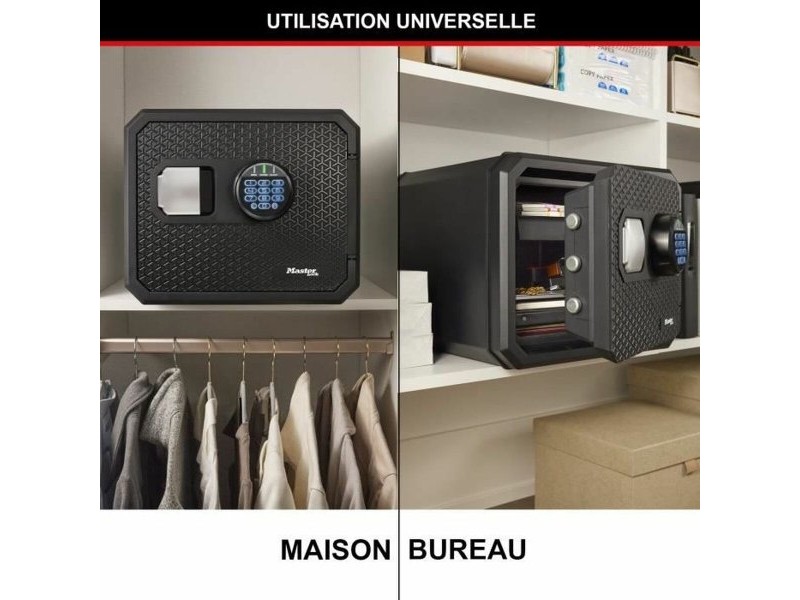 Сейф Master Lock FPW082FTC Черен Стомана 23 L