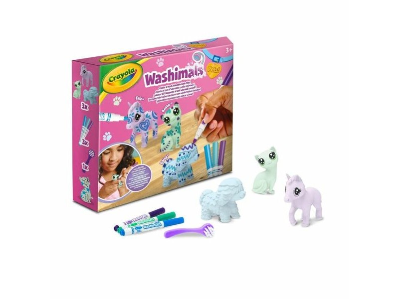 Комплект за Рисуване Crayola Washimals (3 Части) (3 броя)