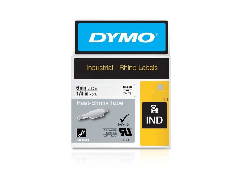 Ламинирана лента за етикетиране ID1-6 Dymo 18051 Бял