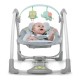 Люлеещ се стол Ingenuity Compact Swing - Hugs & Hoots Бял Сив