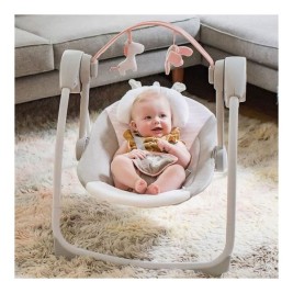 Люлеещ се стол Ingenuity Compact Swing - Flora Светло розово