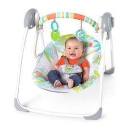 Люлеещ се стол Ingenuity Compact portable swing Многоцветен Животни