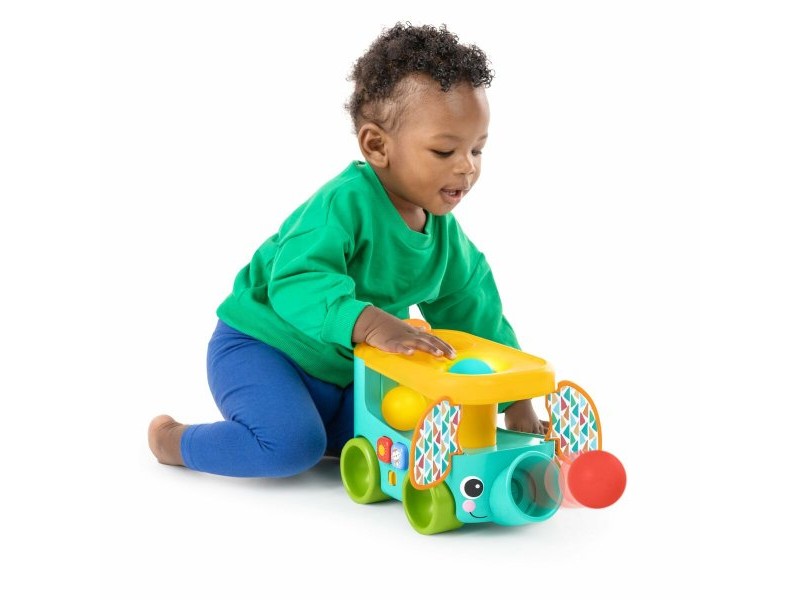Играчка за дърпане Bright Starts Pop & Roll Safari Bus