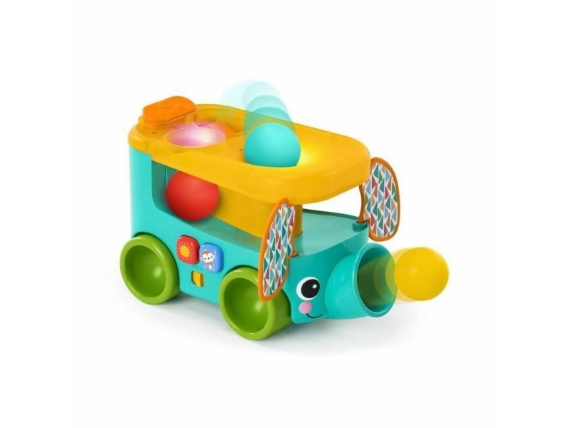 Играчка за дърпане Bright Starts Pop & Roll Safari Bus
