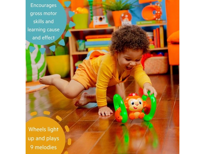 Музикална Играчка Bright Starts Little Roll & Glow Monkey Музикална Играчка Bright Starts Little Roll & Glow Monkey