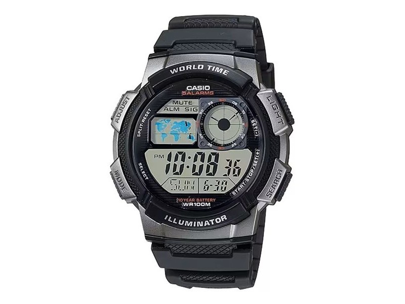 Мъжки часовник Casio WORLD TIME ILLUMINATOR Черен (Ø 43 mm) Мъжки часовник Casio WORLD TIME ILLUMINATOR Черен (Ø 43 mm)
