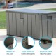 Градински съндък за съхранение Lifetime Кафяв 570 L 150 x 69 x 72 cm Стомана Пластмаса Градински съндък за съхранение Lifetime Кафяв 570 L 150 x 69 x 72 cm Стомана Пластмаса