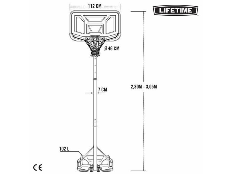 Баскетболен Кош Lifetime