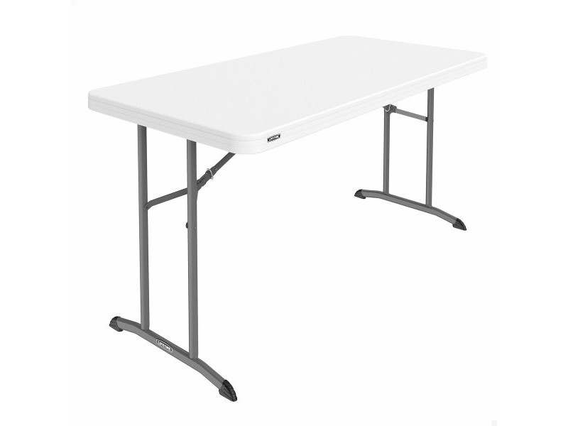 Сгъваема масичка Lifetime Бял 152 x 74 x 76 cm