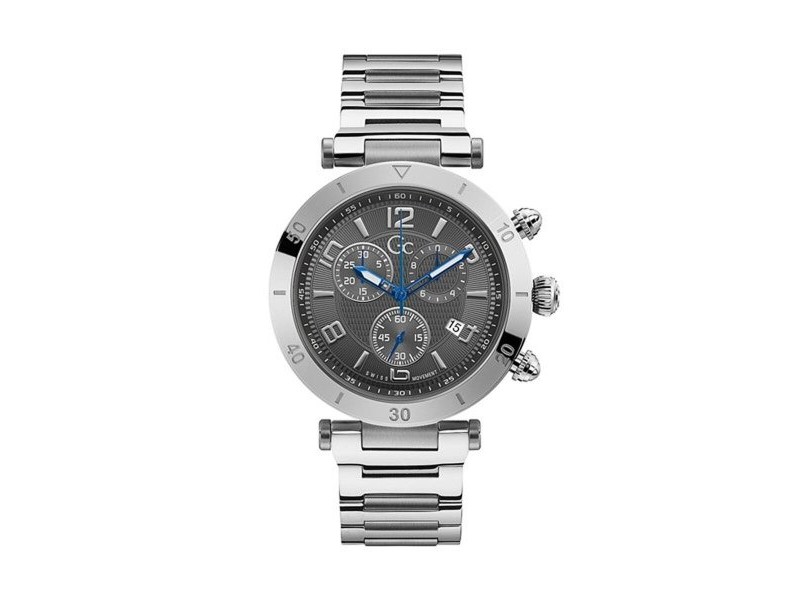 Мъжки часовник Guess Y68001G5MF Сив Сребрист