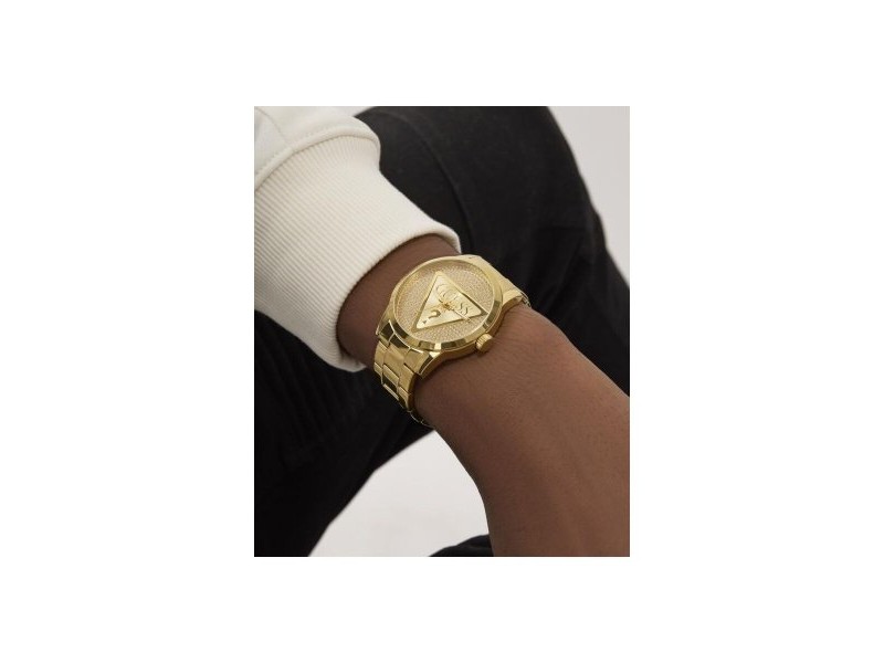 Мъжки часовник Guess BADGE Златен