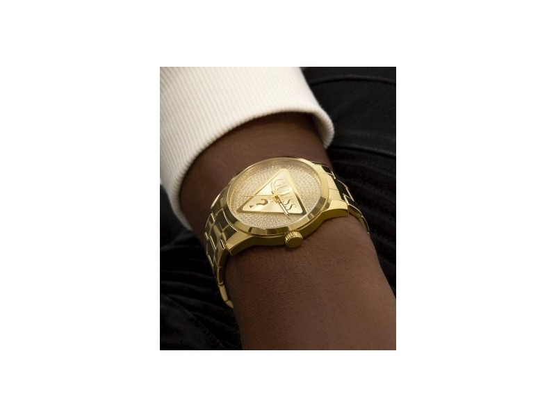 Мъжки часовник Guess BADGE Златен