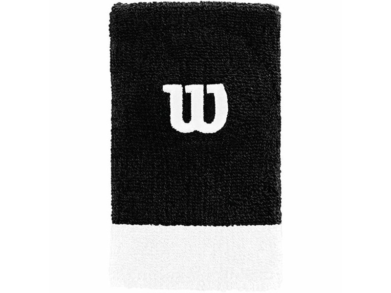 Спортна Лента за Китка Wilson Extra Wide Бял