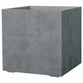 Саксия Deroma Сив 49 x 49 x 49,5 cm Пластмаса Квадратек Кубче Ø 49 x 45 cm