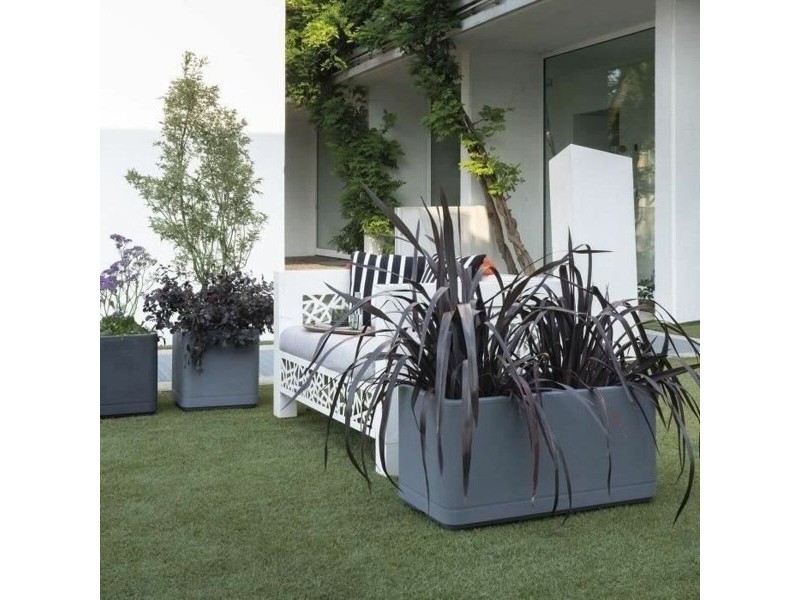 Самополиваща Сеялка Deroma Сив 78 x 38 x 39 cm Пластмаса Квадратен Ø 78 cm