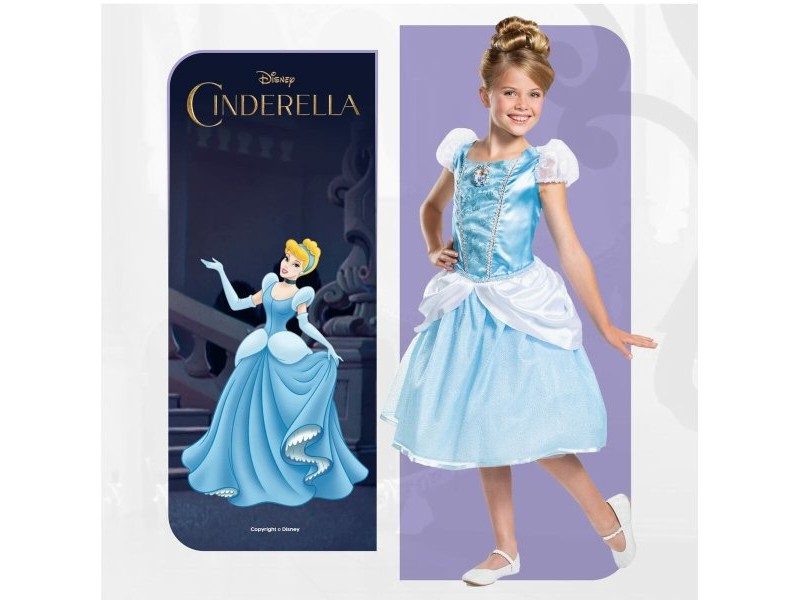Маскировъчен костюм за деца Jakks Pacific Пепеляшка 5-6 години