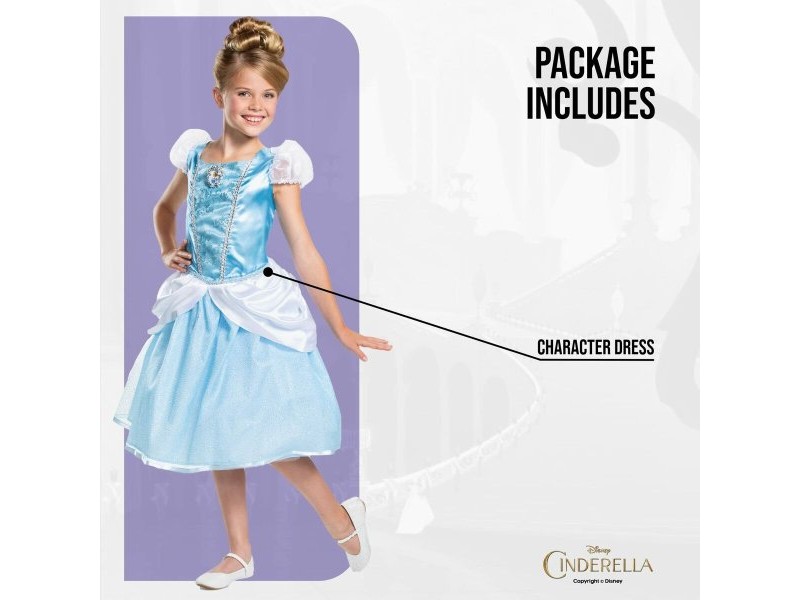Маскировъчен костюм за деца Jakks Pacific Пепеляшка 5-6 години