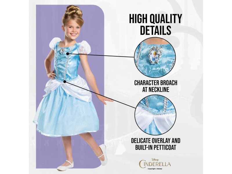 Маскировъчен костюм за деца Jakks Pacific Пепеляшка 5-6 години