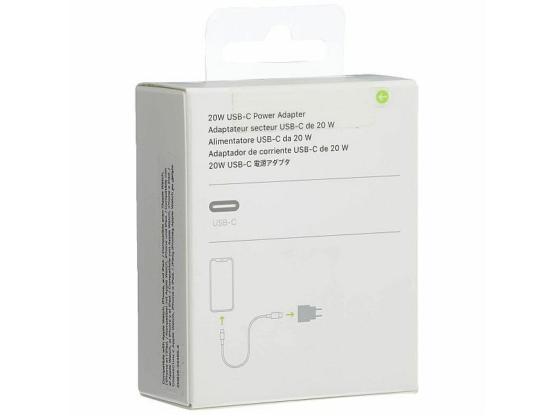 Зарядно за стена Apple MHJE3ZM/A Бял 20 W