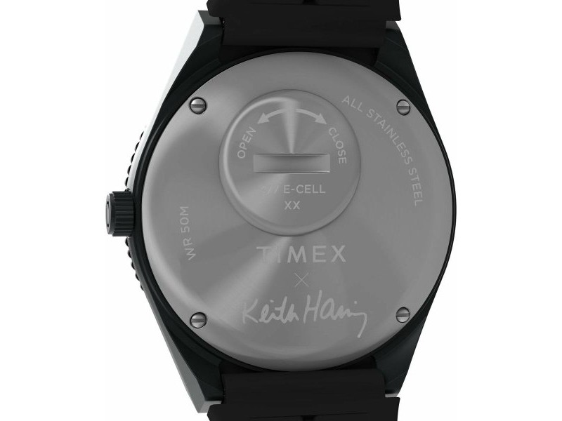 Мъжки часовник Timex Q X KEITH HARING SPECIAL EDT. Черен (Ø 38 mm)