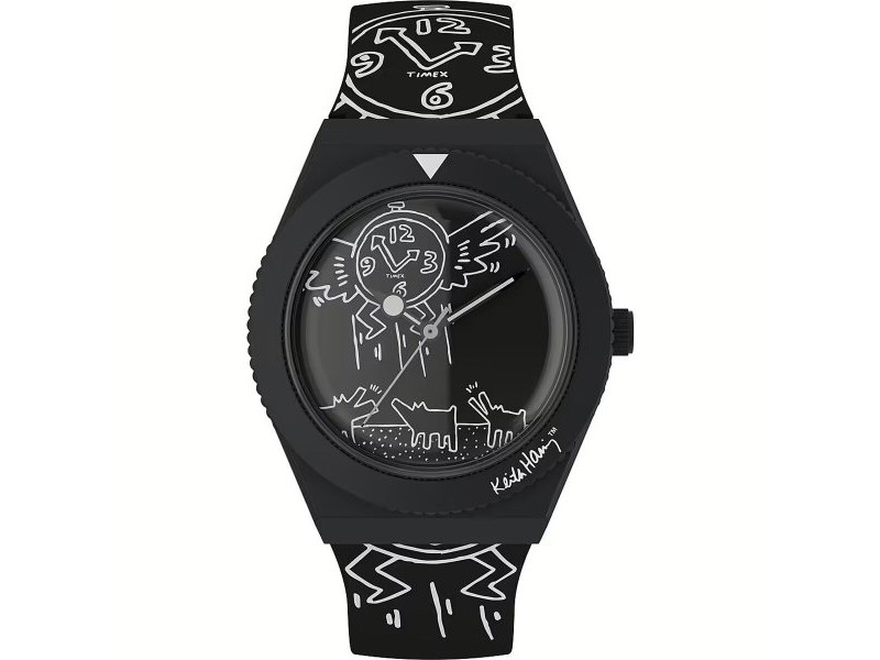 Мъжки часовник Timex Q X KEITH HARING SPECIAL EDT. Черен (Ø 38 mm)