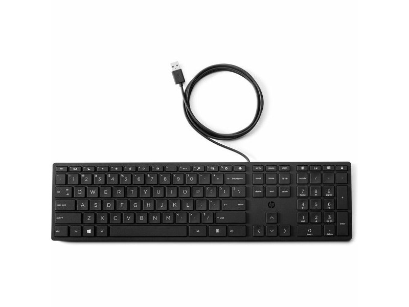 Клавиатура HP 9SR37AA Черен QWERTY