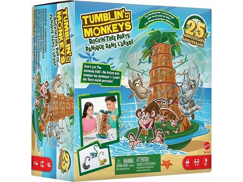 Настолна игра Mattel Tumblin' Monkeys