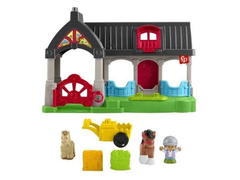 Playset Fisher-Price Happy Horses Stable 7 Части
