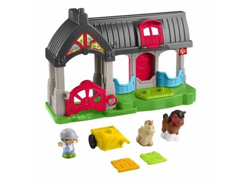 Playset Fisher-Price Happy Horses Stable 7 Части