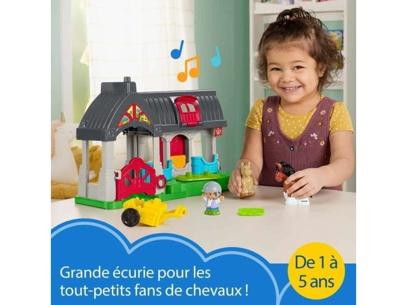 Playset Fisher-Price Happy Horses Stable 7 Части