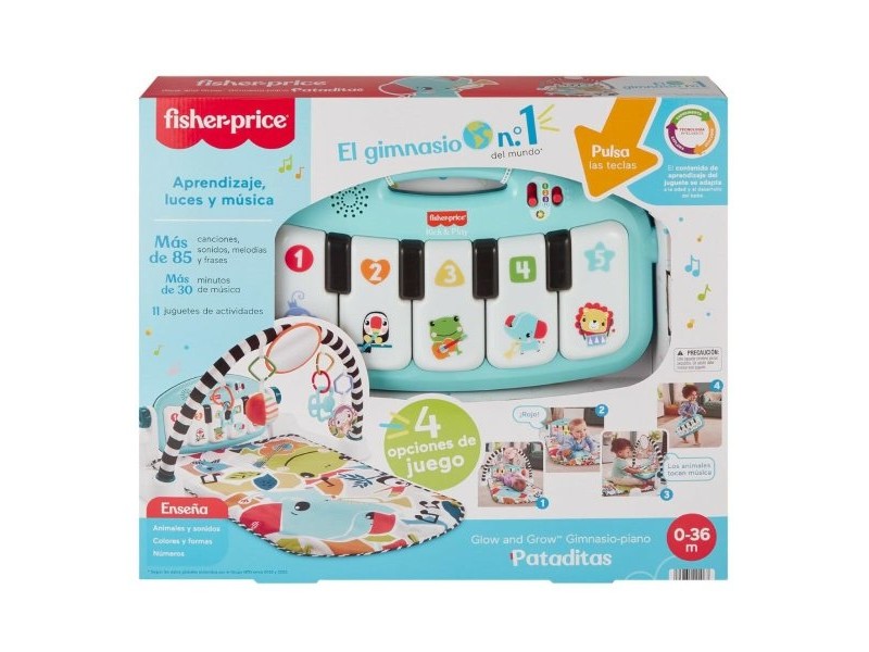Подложка за игра Fisher-Price Kick and Play Пластмаса Дрънкалка Пиано ES