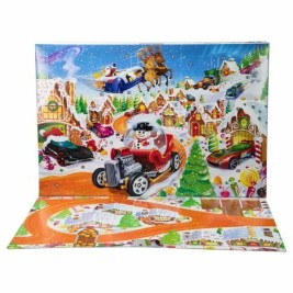Коледен Календар Hot Wheels Метал Пластмаса Спортни