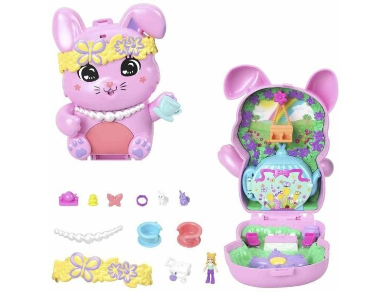 Playset Polly Pocket Tea Time Rabbit Box