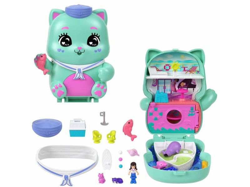 Playset Polly Pocket KITTEN'S CRUISE BOX